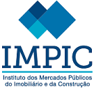 Logotipo Instituto dos Mercados Públicos, do Imobiliário e da Construção, I.P.